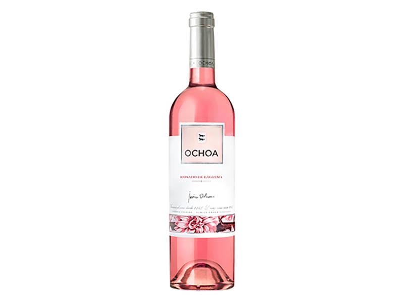 Lágrima Rosado Garnacha, Merlot y cabernet Sauvignon de Bodegas Ochoa (Navarra)