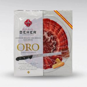 Loncheado Jamón 100% Ibérico Bellota Oro Pata Negra, Beher