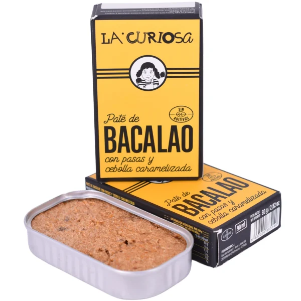 Paté de bacalao con pasas y cebolla caramelizada, La Curiosa - Imagen 2